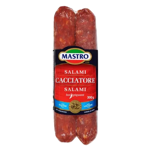 Gluten-Free Deli Salami Cacciatore Hot 300 g