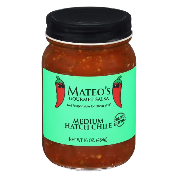 Mateo's Gourmet Hatch Salsa - That Farmers Market Fresh Taste 16 Ounce