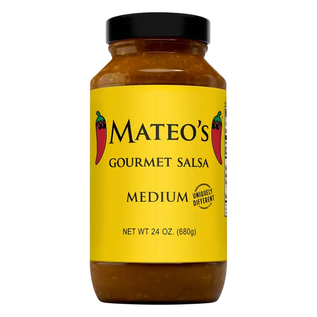 Mateo's Gourmet Medium Salsa - That Farmers Market Fresh Taste 24 Ounce