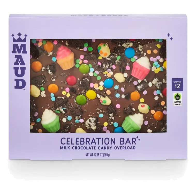 Maud Borup Candy Milk Chocolate Celebration Bar, 12.75oz