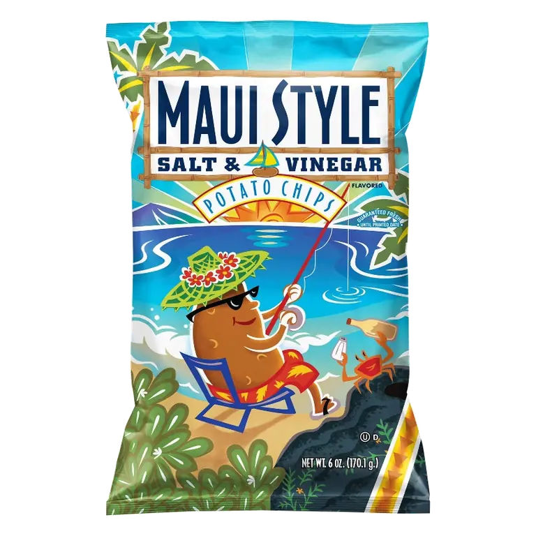 MAUI STYLE Salt & Vinegar Potato Chips, 6oz