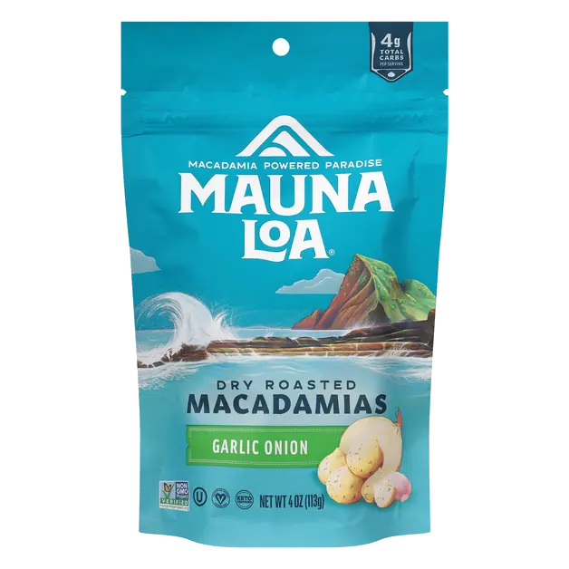 Maui Onion & Garlic Dry Roasted Macadamias