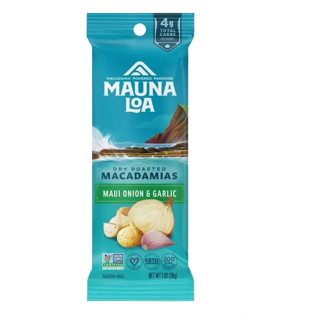 Mauna Loa Maui Onion Garlic Snack Macs, 1oz