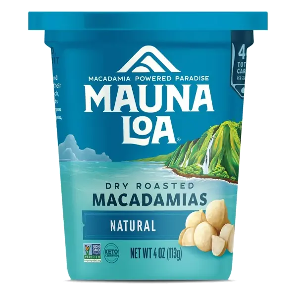 Mauna Loa Unsalted Dry Roasted Macadamias, 4oz