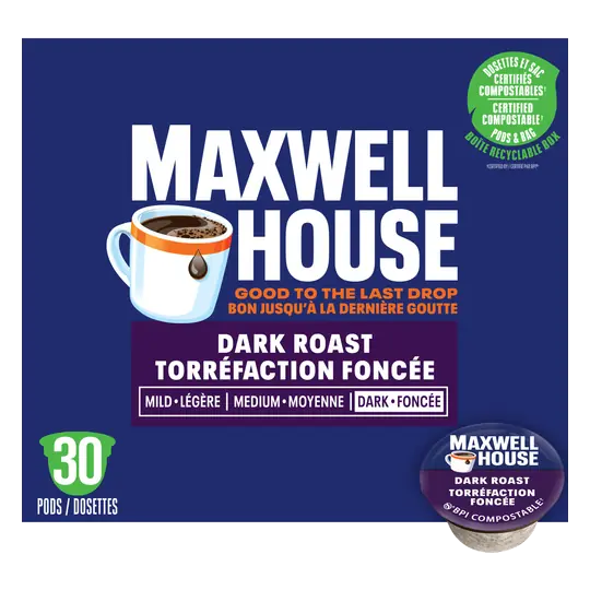 Coffee Pods 100% Arabica Dark Roast 30 K-Cups 292 g