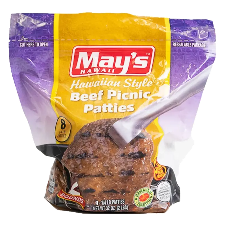 May's Hawaii Beef Picnic Burger Patties