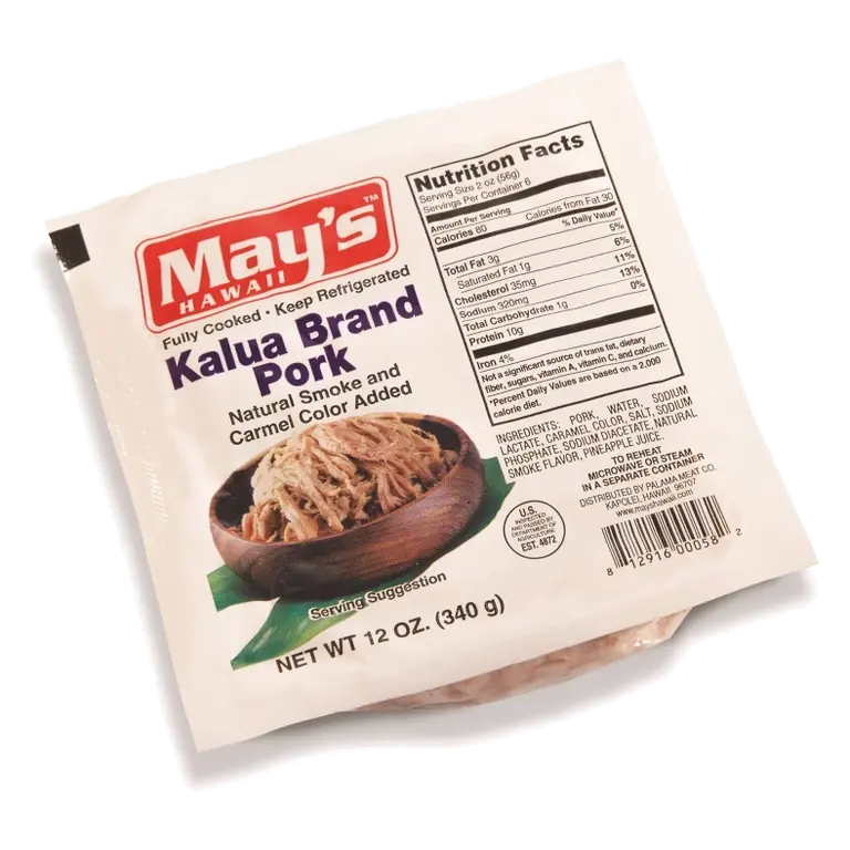 May's Hawaii Kalua Brand Pork, 12oz