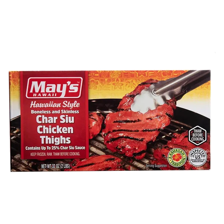 May's Hawaiian Style Boneless & Skinless Char Siu Chicken, 32oz