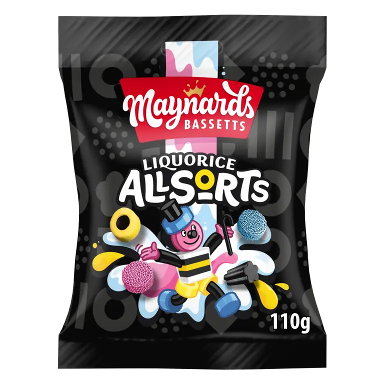 Maynards Bassetts Liquorice Allsorts Candy 110g