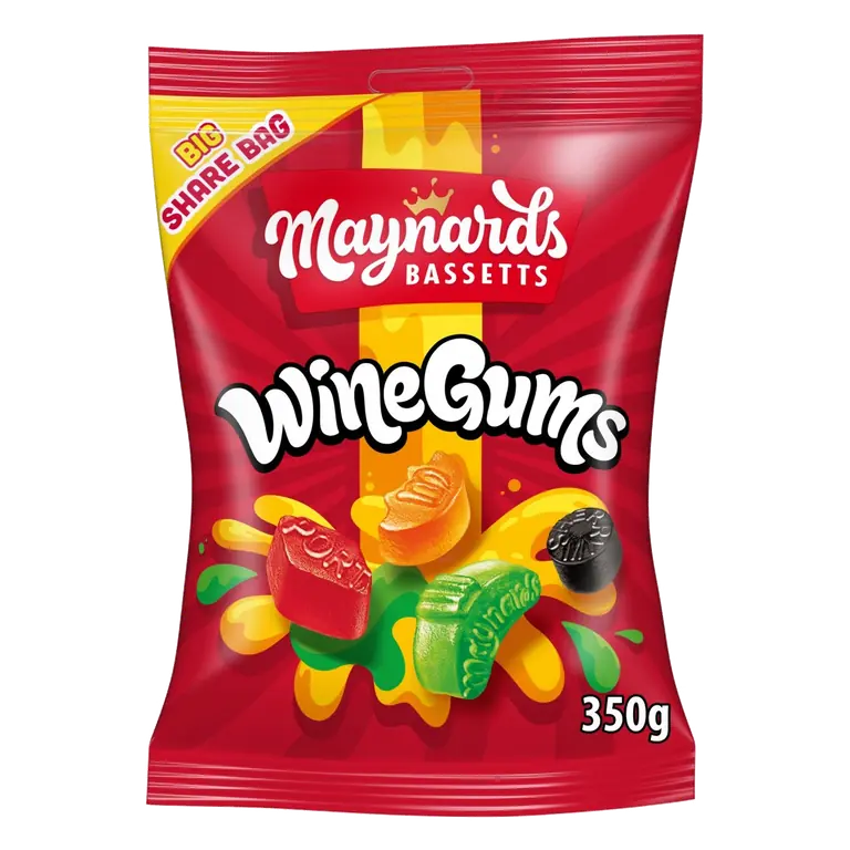 Wine Gums Sweets Sharing Bag 350g