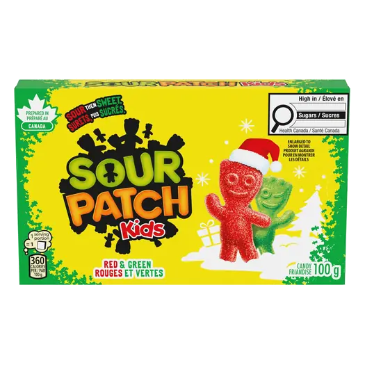 Sour Patch Kids Candy For Christmas Red And Green 100 g