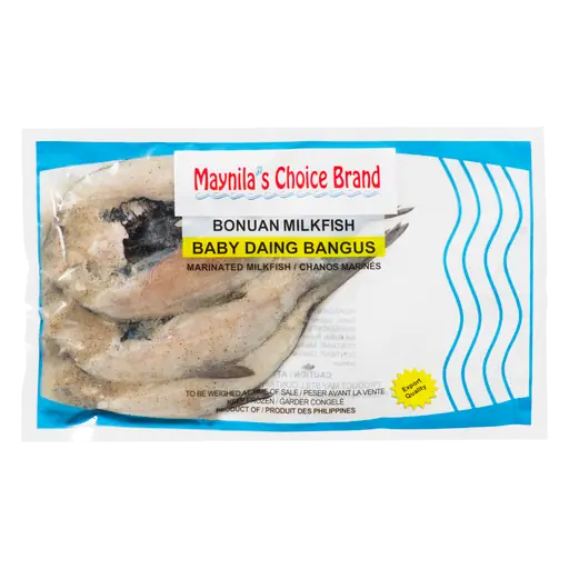 Maynila's Choice Frozen Marinated Milkfish Baby Daing Bangus 500 g