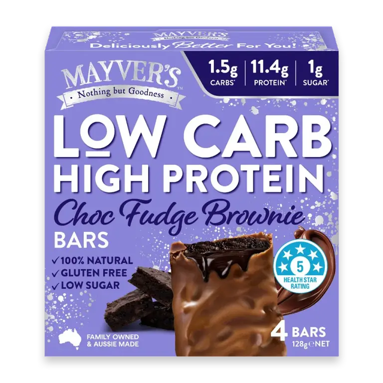 Low Carb High Protein Bars Choc Fudge Brownie