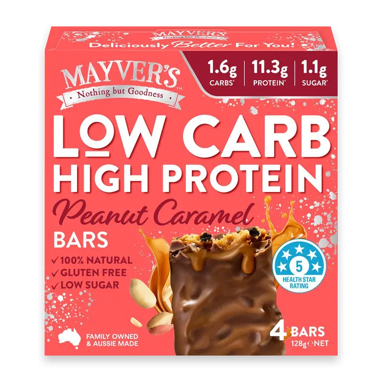 Low Carb High Protein Bars Peanut Caramel