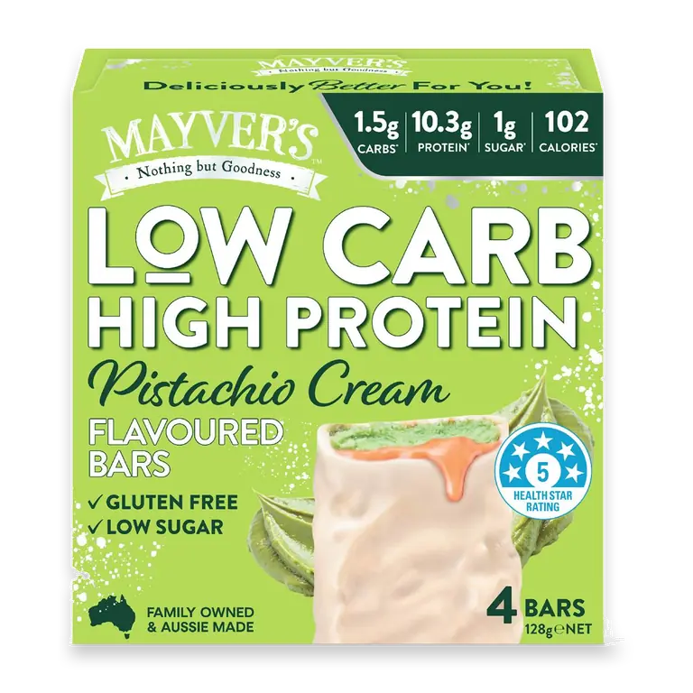 Low Carb High Protein Bars Pistachio Cream