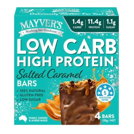 Low Carb High Protein Salted Caramel Bars 4 Pack