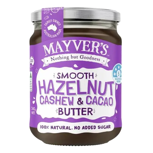 Smooth Natural Hazelnut Cacao & Cashew Butter