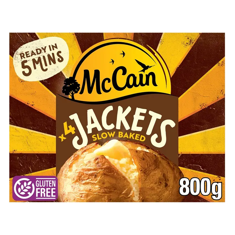 4 Baked Jacket Potatoes