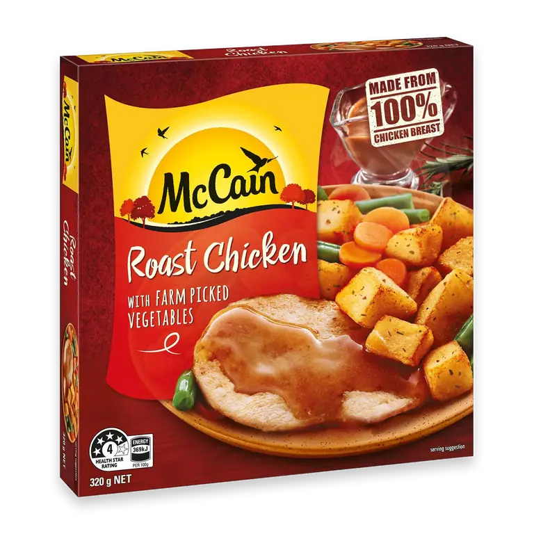 Dinner Roast Chicken Frozen Meal