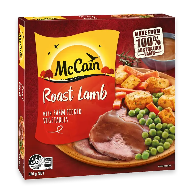 Dinner Roast Lamb Frozen Meal