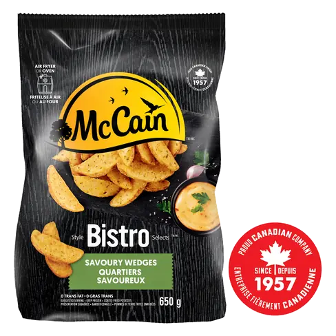 Frozen Bistro Selects Savoury Wedges 650 g
