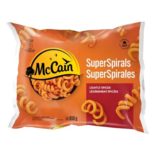 Frozen Super Spirals Curly Fries 650 g