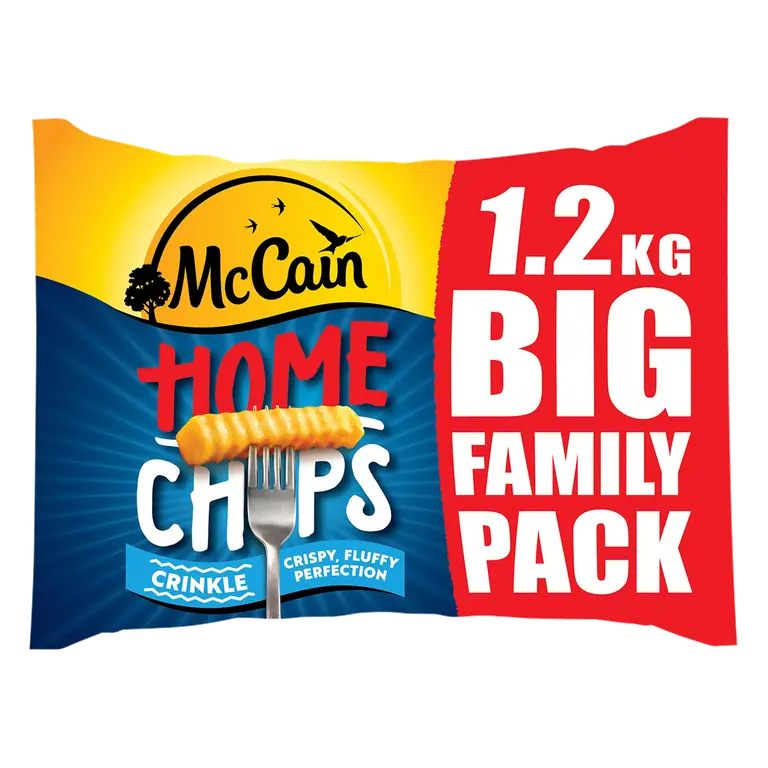 McCain Home Chips Crinkle Cut 1.2kg
