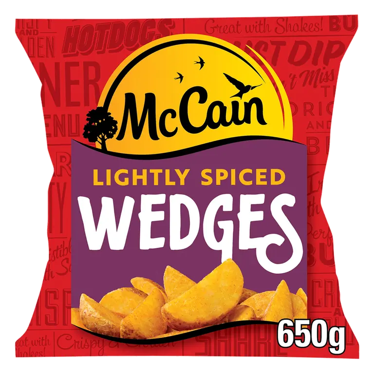 McCain Lightly Spiced Potato Wedges 650g