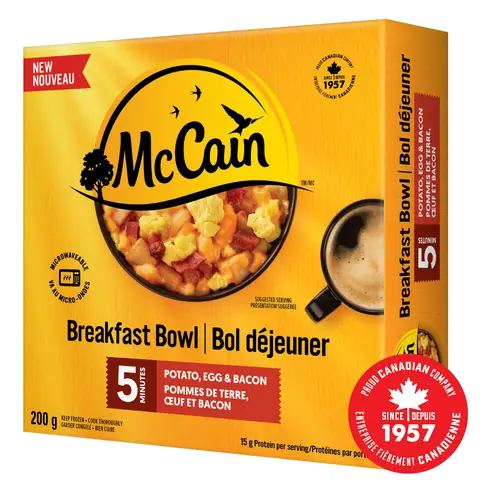 5 Minute Potato Egg and Bacon Breakfast Bowl 200 g