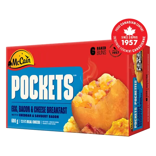 Breakfast Pockets Egg Bacon and Cheese 6 x 100 g
