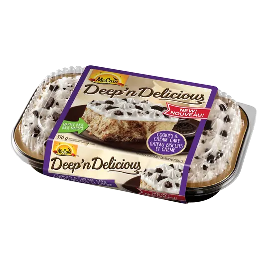 Deep'n Delicious Frozen Cake Cookies & Cream 510 g