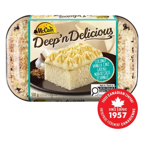 Deep'n Delicious Frozen Cake Vanilla Coconut 510 g