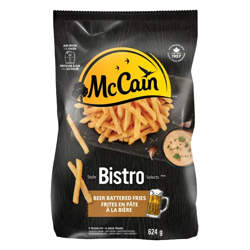 Frozen Bistro Selects Fries Beer Battered 624 g