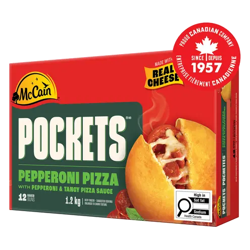 Frozen Pizza Pockets Pepperoni 12 x 100 g