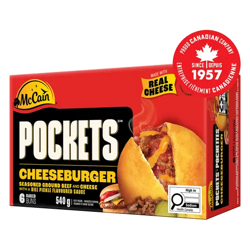 Frozen Pockets Cheeseburger 6 x 90 g