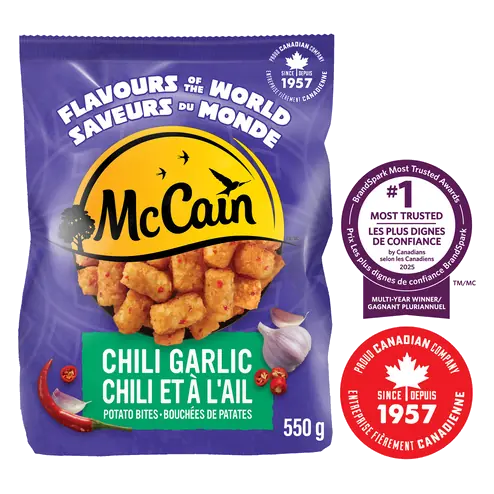 Frozen Potato Bites Chili Garlic 550 g