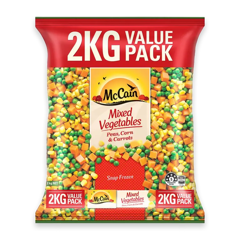 Mixed Vegetables Peas Corn & Carrot