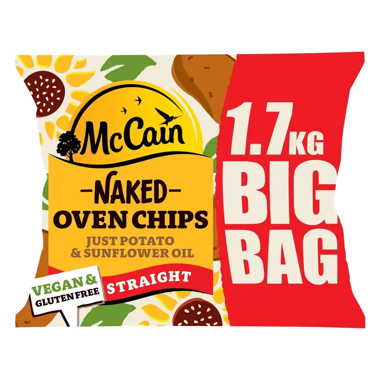 Naked Oven Chips Straight Cut