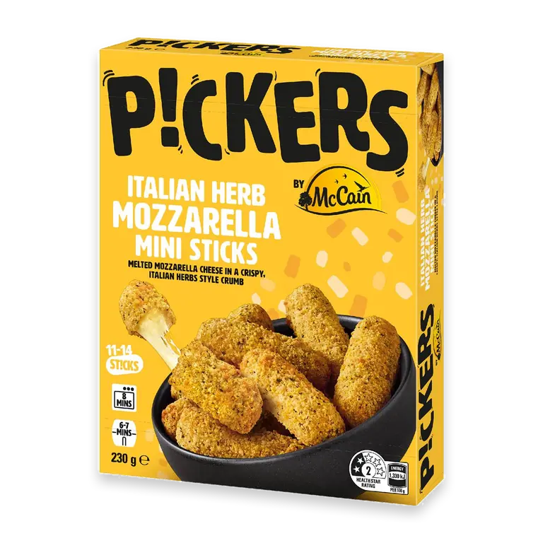 Pickers Mini Mozzarella Sticks Italian Herb