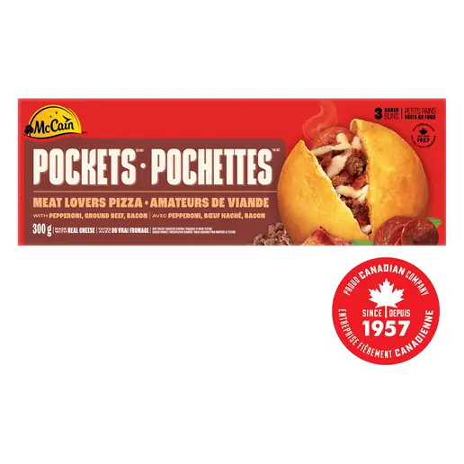Pizza Pockets Meat Lovers 3 x 100 g