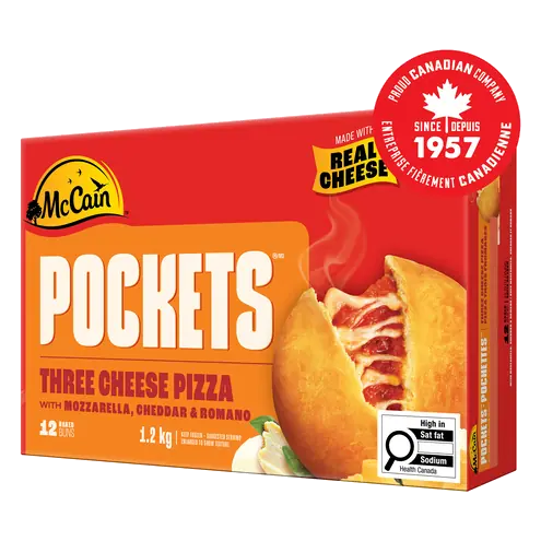 Pizza Pockets Three Cheese 12 x 100 g
