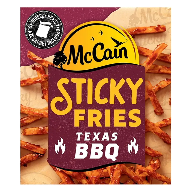 Sticky Fries Skin On BBQ 400g