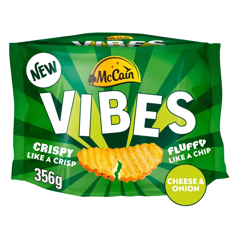 Vibes Cheese & Onion Hot Potato Snack 356g