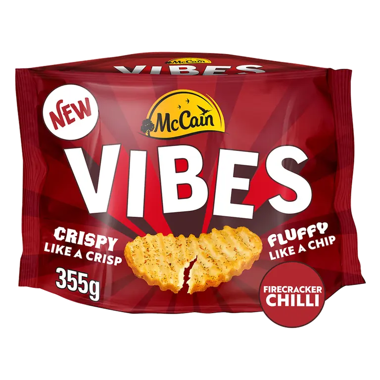 McCain Vibes Firecracker Chilli Hot Potato Snack 355g