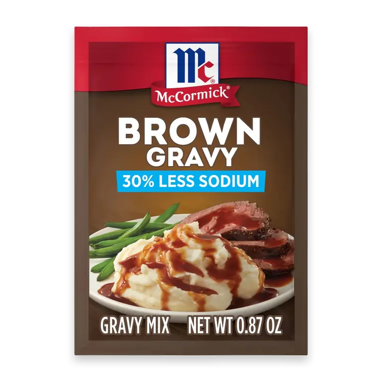 30% Less Sodium Brown Gravy Seasoning Mix
