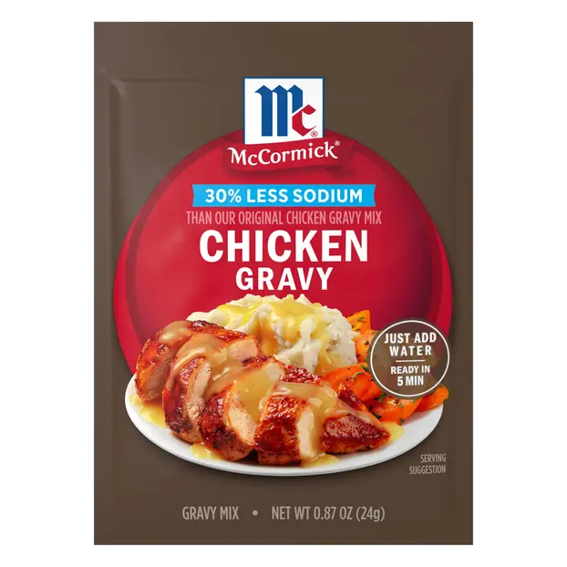 30% Less Sodium Chicken Gravy Mix Packet