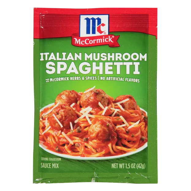 Italian Mushroom Spaghetti Pasta Sauce Mix Packet