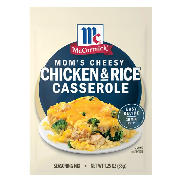 Mom's Cheesy Chicken & Rice Casserole Seasoning Mix Packet