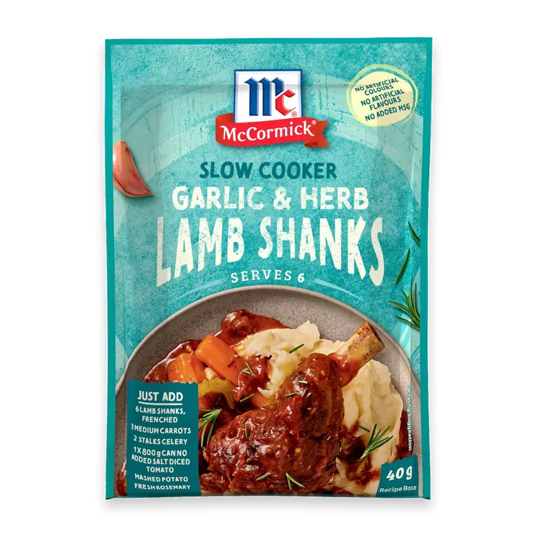 Slow Cooker Garlic & Herb Lamb Shanks Recipe Base