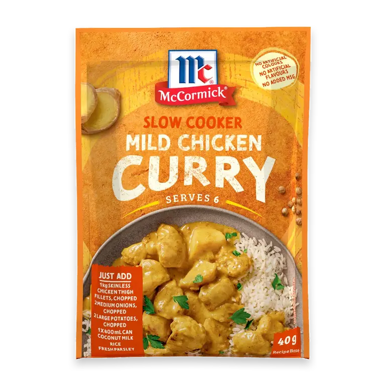 Slow Cooker Mild Chicken Curry Recipe Base